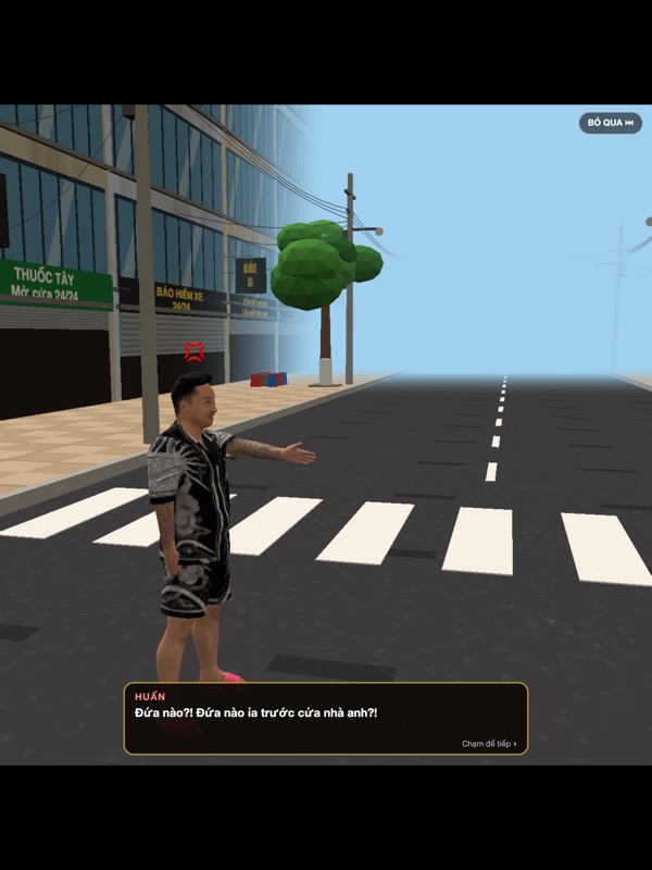 Anh Huấn giao vụ án trước cửa nhà trong game